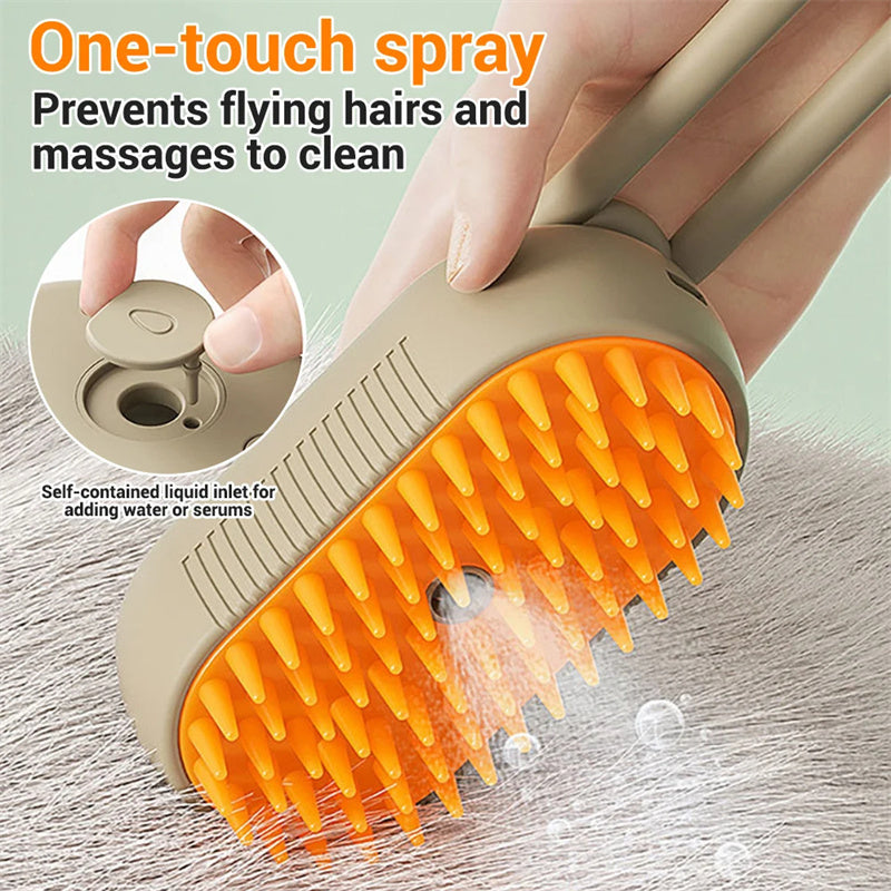 PetSpa 2en1 – Cepillo Masajeador con Depósito de Shampoo