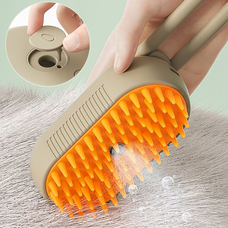 PetSpa 2en1 – Cepillo Masajeador con Depósito de Shampoo