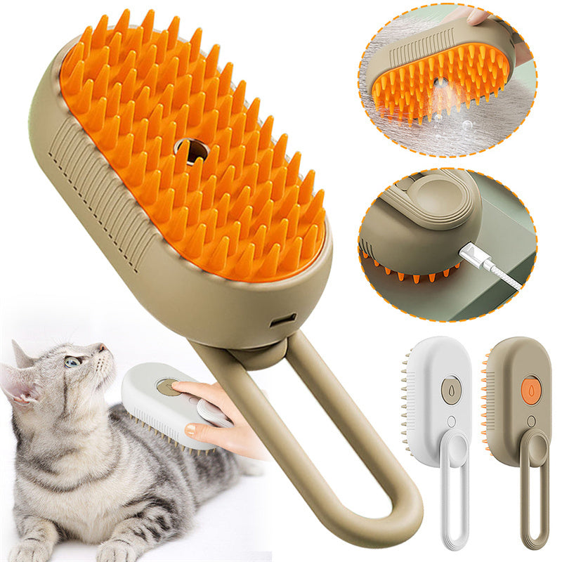 PetSpa 2en1 – Cepillo Masajeador con Depósito de Shampoo