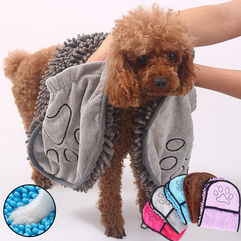 DryPaw Towel – Toalla de Microfibra Ultra Absorbente para Mascotas