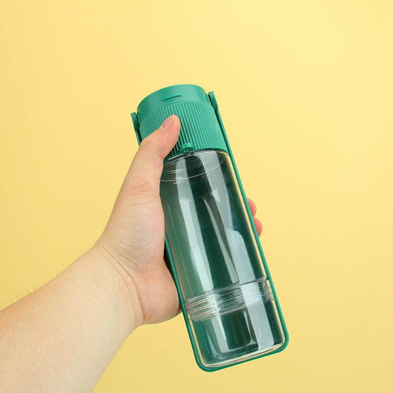 TravelPet Duo – Botella Portátil 2 en 1 para Agua y Alimento