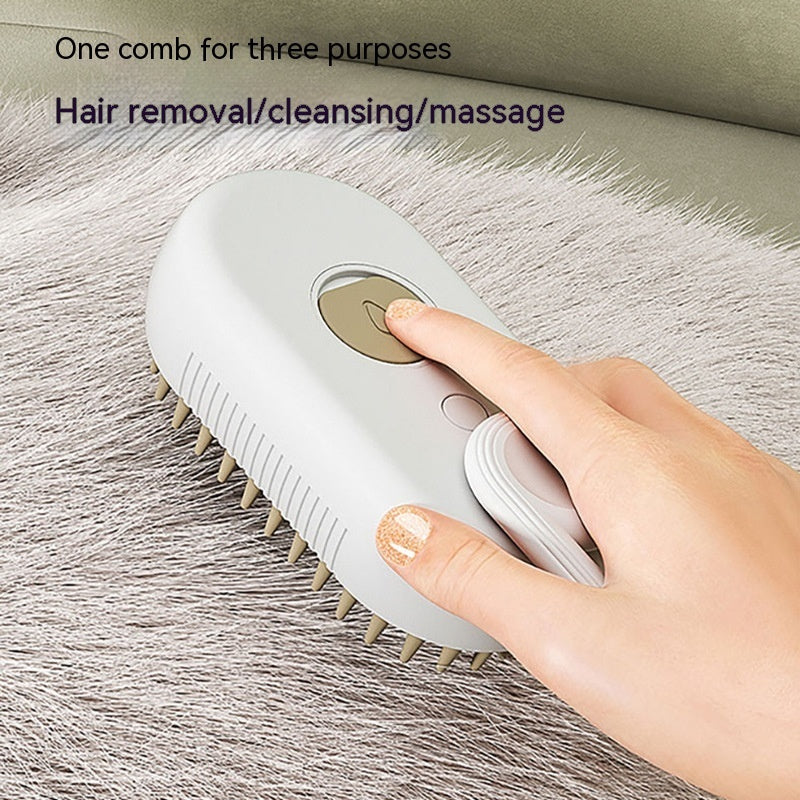 PetSpa 2en1 – Cepillo Masajeador con Depósito de Shampoo