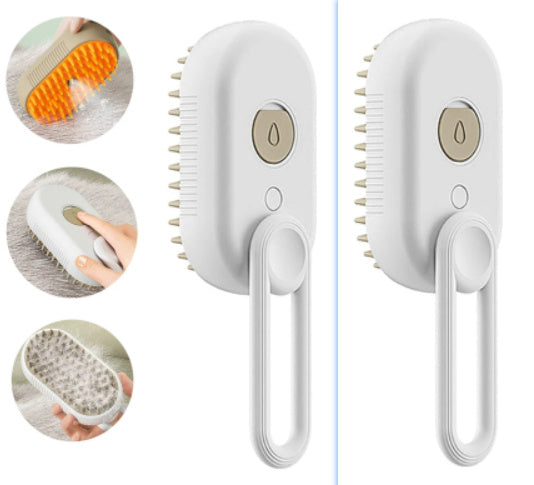 PetSpa 2en1 – Cepillo Masajeador con Depósito de Shampoo