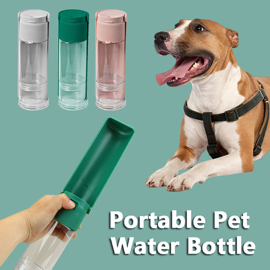 TravelPet Duo – Botella Portátil 2 en 1 para Agua y Alimento
